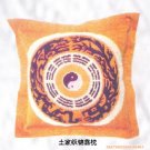 Embroider art backrest pillow04