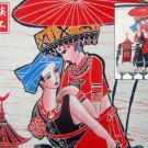 chinese batik art mural painting, wall hanging-wive