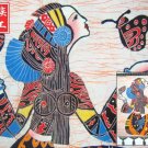 chinese batik art mural painting, wall hanging-Dance with butterfly