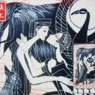 chinese batik art mural painting, wall hanging-Reunion after long separation