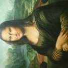 The smile of  Mona Lisa -oil painting