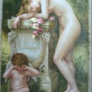 Mother and son-oil painting