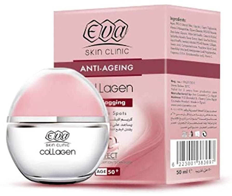 Eva Skin Clinic Anti Aging Cream Collagen Anti Sagging 3D effect Age 50+ 2X50 ml
