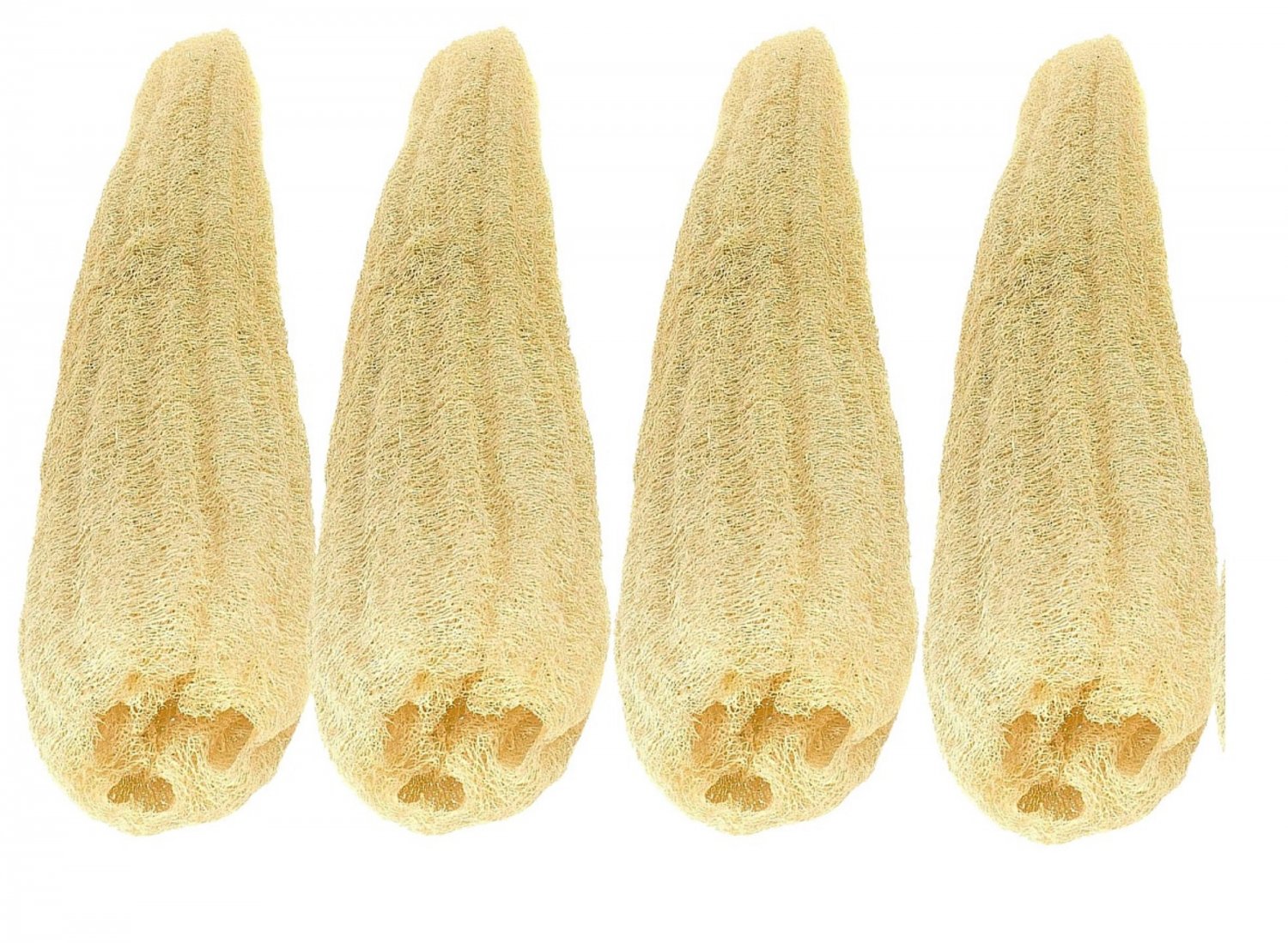 4 Extra Large Egyptian Loofah 100% Organic Body Scrubber Exfoliating Loofah 50cm