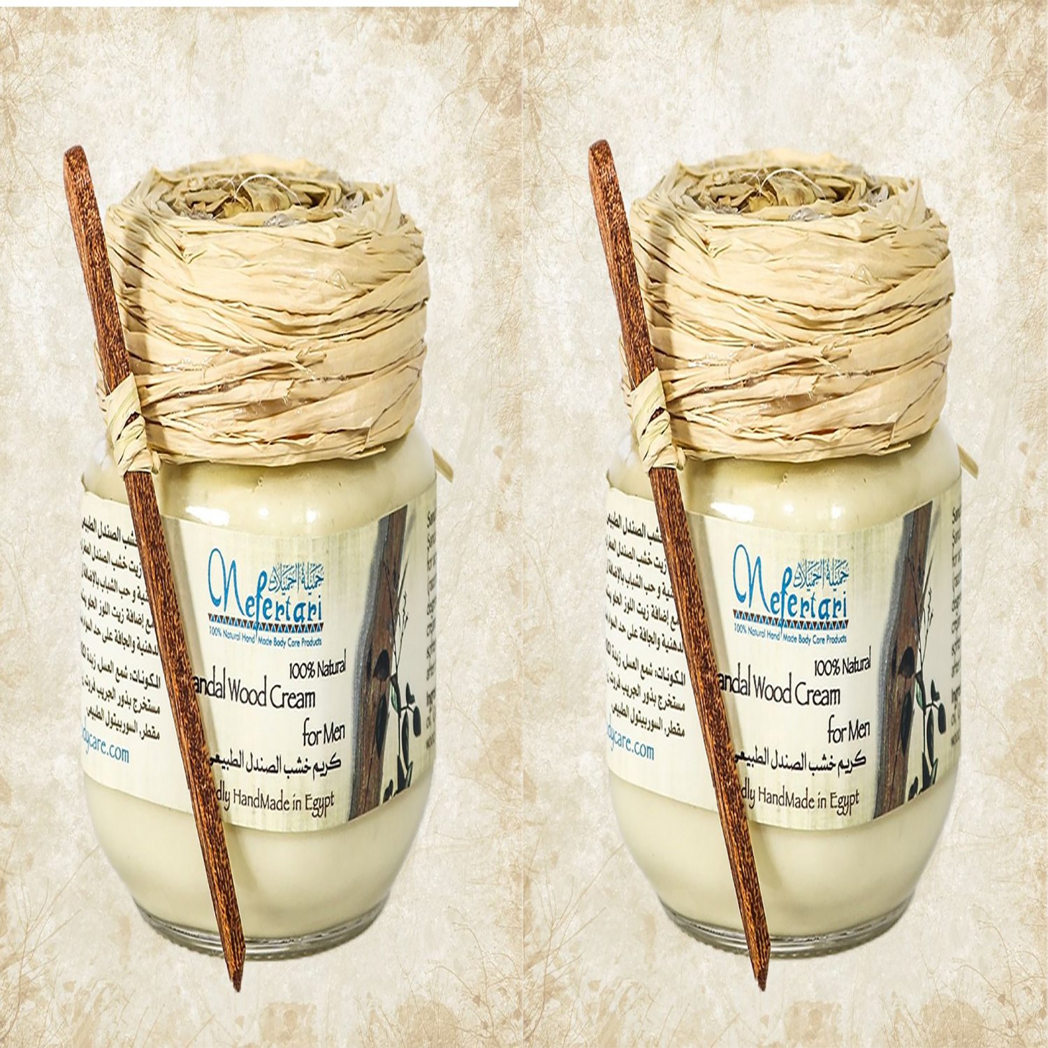 Nefertari Sandalwood Body Cream 100% Natural Deep Moisture 2X