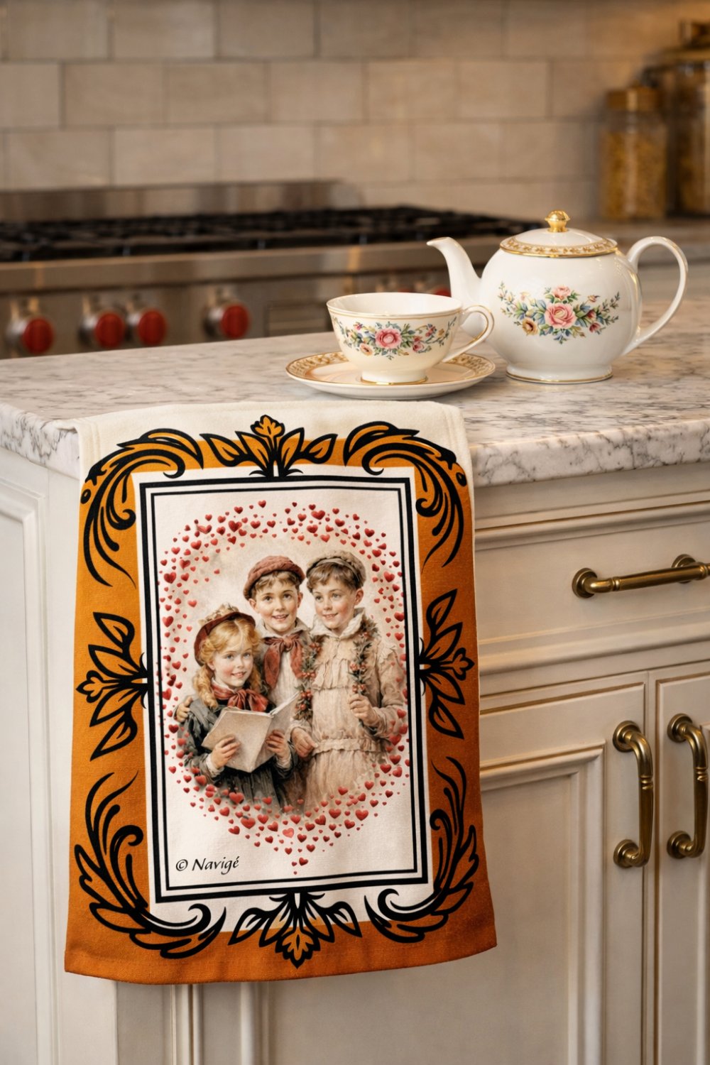Victorian Children Tea towel