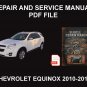Chevrolet Equinox 2010-2012 Car Repair Manual, Book
