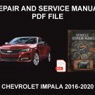 Chevrolet Impala 2016-2020 Car Repair Manual, Book Chevrolet Impala 2016-2020 Car Repair Manual, Book