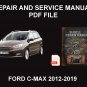 Ford C-Max 2012-2019 Car Repair Manual, Book