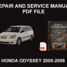 Honda Odyssey 2005-2008 Car Repair Manual, Book Honda Odyssey 2005-2008 Car Repair Manual, Book