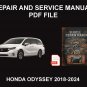 Honda Odyssey 2018-2024 Car Repair Manual, Book
