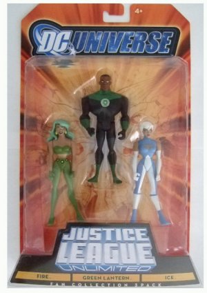 DC Universe: Justice League Unlimited - Fire, Ice & Green Lantern Action Figure 3-Pack