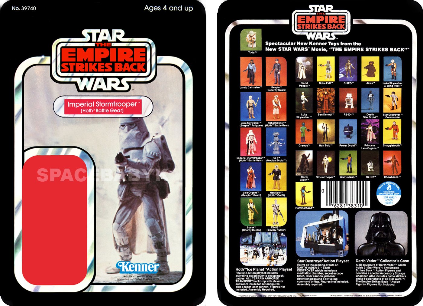 Star Wars ESB Imperial Stormtrooper Hoth 1980 Cardback (PLS READ DETAILS BELOW BEFORE BUYING)