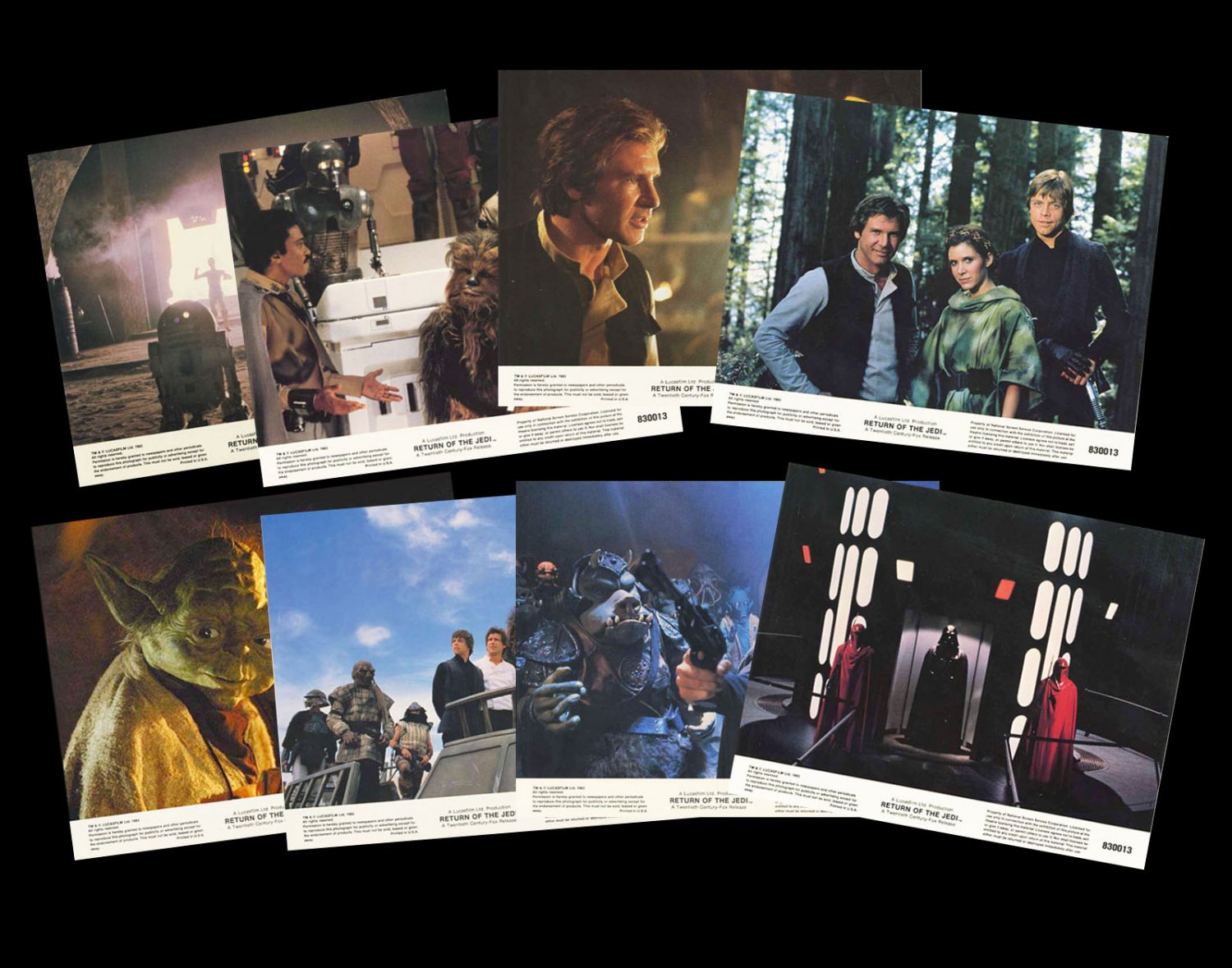 STAR WARS: RETURN OF THE JEDI (1983) LOBBY CARD SET B Incl shipping READ DETAILS BEFORE BUY