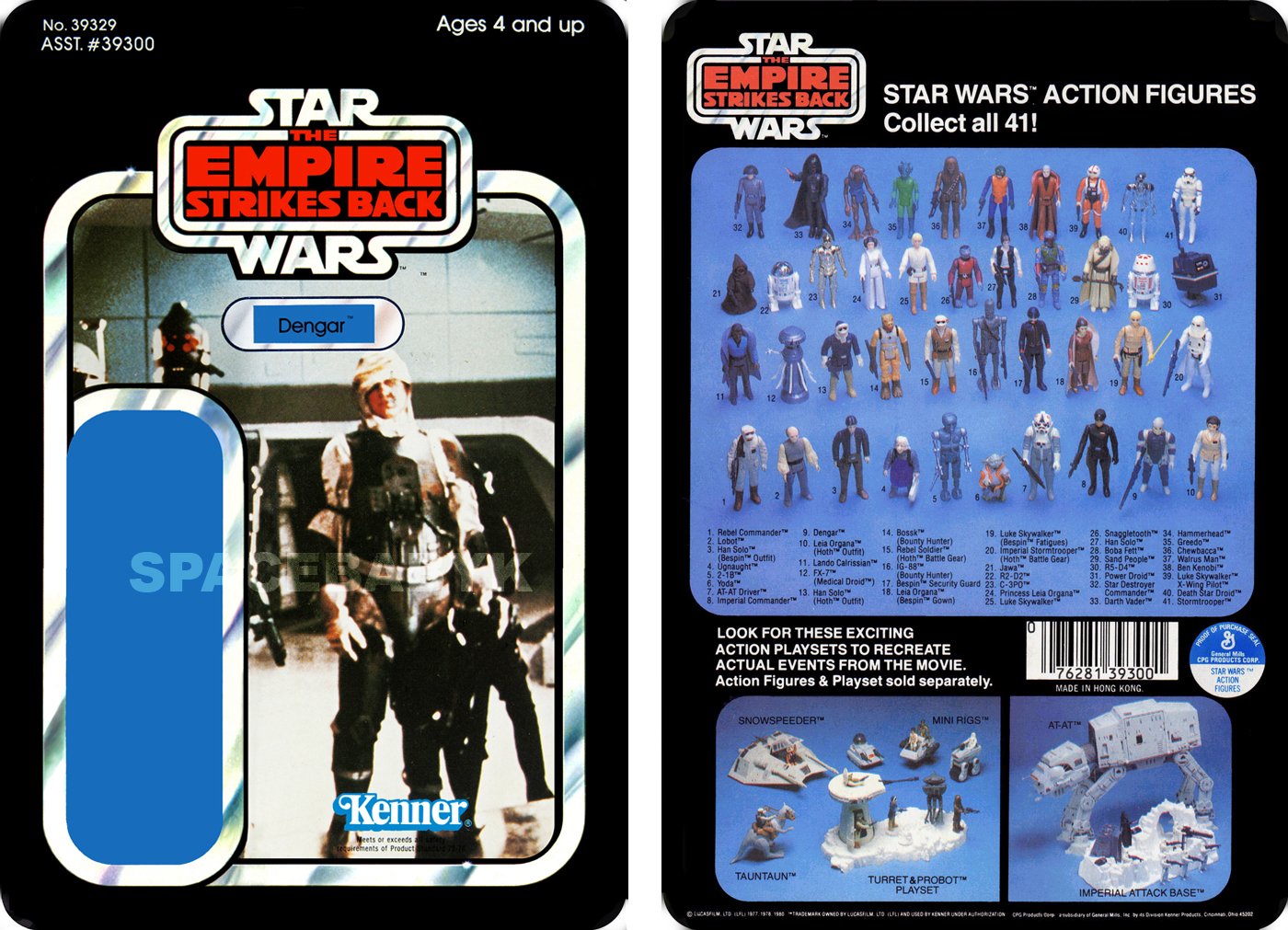 Star Wars ESB Dengar 1980 Cardback (PLS READ DETAILS BELOW BEFORE BUYING)