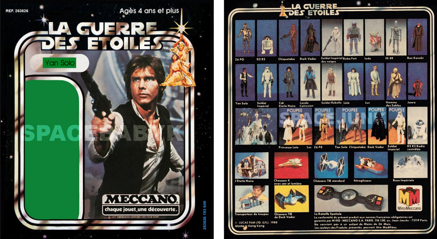 Star Wars Meccano Han Solo Cardback (PLS READ DETAILS BELOW BEFORE BUYING)