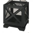 1006157708 - Westbury 25.98 in.W Black Steel Wood Fire Pit w Cover, Cooking Grate, Poker Included