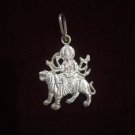 Silver Goddess Durga Maa Pendant for Men & Women