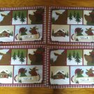 Set of Four St. Nicholas Square Seasons Greetings Place mats