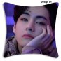 BTS Kim Taehyung V Pillow Case Plush Sofa Cushion Cover Kpop Idol Christmas Gift