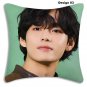 BTS Kim Taehyung V Pillow Case Plush Sofa Cushion Cover Kpop Idol Christmas Gift
