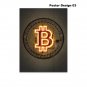 Bitcoin Bull Run Canvas Poster Gold Trading Motivational BTC Trader Investor Art