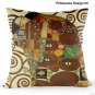 Gustav Klimt Art Pillow Birthday Gift The Kiss Painting Print Christmas Decors