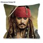 Johnny Depp Pillow Case Custom Image Captain Jack Sparrow Cover Christmas Gift