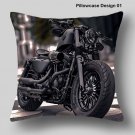 Harley Davidson Pillow Printed Bike Harley-Davidson Bedding Gift For Boy Dad Bro