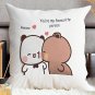 Bubu Dudu Pillow Panda Bear Couple Love Kawaii Plush Cartoon Romantic Gift Decor