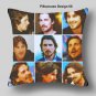 Christian Bale Photo Collage Pillow Birthday Gift Idea Xmas Christmas Decoration