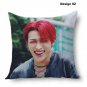 Kim Hong Joong Pillowcase Ateez Kpop Idol Gift Satin Zipper Throw Cushion Cover