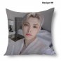 Kim Hong Joong Pillowcase Ateez Kpop Idol Gift Satin Zipper Throw Cushion Cover