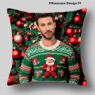 Chris Evans Pillow Merry Christmas Decorations Xmas Wish Home Decor Gift For Mom