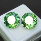 16Ct Natural Certified Round Green Sapphire Pair | Montana Loose Gemstones AAA 16Ct Natural Certified Round Green Sapphire Pair | Montana Loose Gemstones AAA