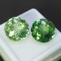 16Ct Natural Certified Round Green Sapphire Pair | Montana Loose Gemstones AAA