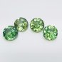 4Pcs Natural Montana Sapphire | 11mm Green Round Certified Loose Gemstones Lots