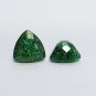 12Ct Natural Green Colombian Trillion Cut Certified Loose Gemstone Pair Set