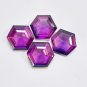 Certified Tanzanite Gemstone Lot, Violet Blue Zoisite, Hexagon Cut