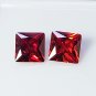 Orangish Sapphire Pair | 6mm Square Cut Loose Gemstones