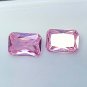 7 MM Sapphire Pink Color Certified Emerald Shape Loose Gemstone Pair