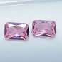 7 MM Sapphire Pink Color Certified Emerald Shape Loose Gemstone Pair
