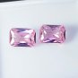 7 MM Sapphire Pink Color Certified Emerald Shape Loose Gemstone Pair