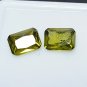 Green Color Sapphire Certified Emerald Shape 7 MM Loose Gemstone Pair