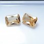 7MM Champagne Sapphire Emerald Cut Certified Loose Gemstone Pair | Stones for Ring Earrings