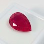 8Ct Natural Red Ruby Pear Shape Certified Loose Gemstone