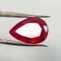 8Ct Natural Red Ruby Pear Shape Certified Loose Gemstone