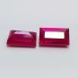 22Ct Natural Red Ruby Baguette Shape Certified Loose Gemstone Pair