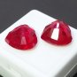 16CT Natural Red Ruby Hearts Pair, Loose Gemstones | July Birthstone | Best gift for Couple's