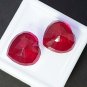 16CT Natural Red Ruby Hearts Pair, Loose Gemstones | July Birthstone | Best gift for Couple's